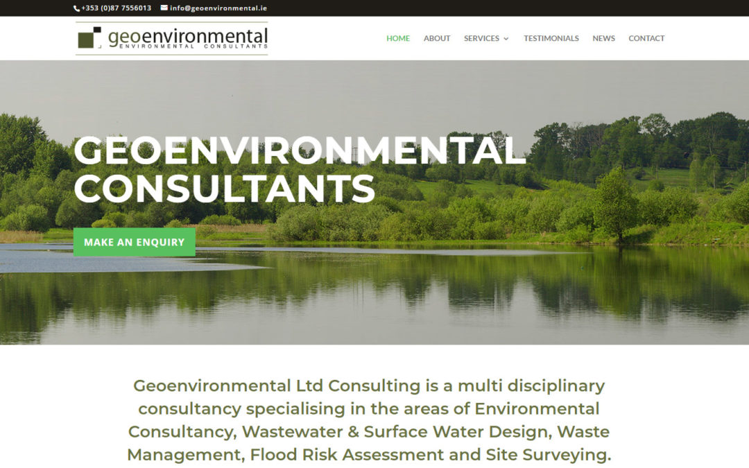 Geoenvironmental Website Screenshot